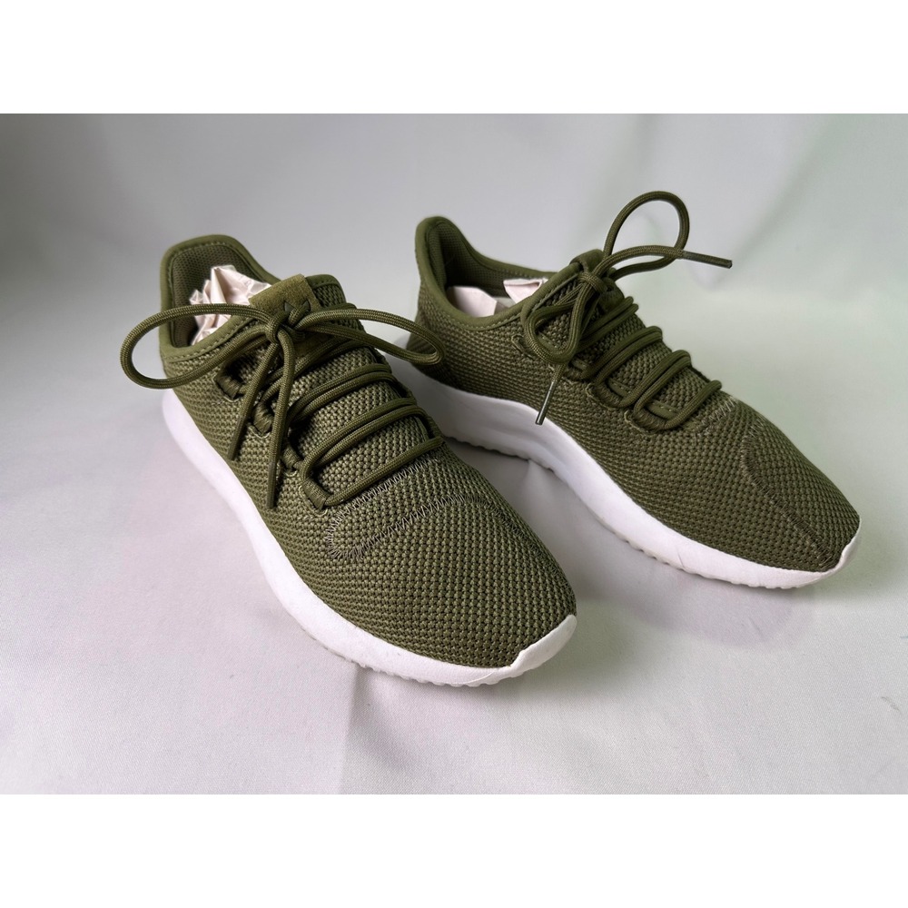 Adidas Tubular Shadow Knit J Olive Cargo Green Lifestyle Sneaker Youth 7 Women 8